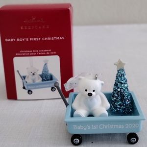 New 2020 Hallmark Baby Boy's 1st Christmas Keepsake Ornament